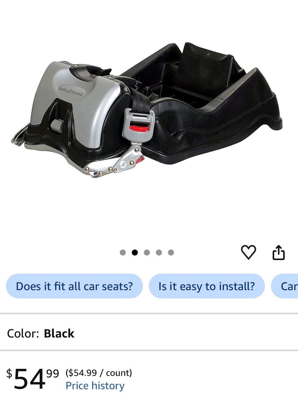 Baby Trend EZ Flex-Loc Infant Car Seat Base